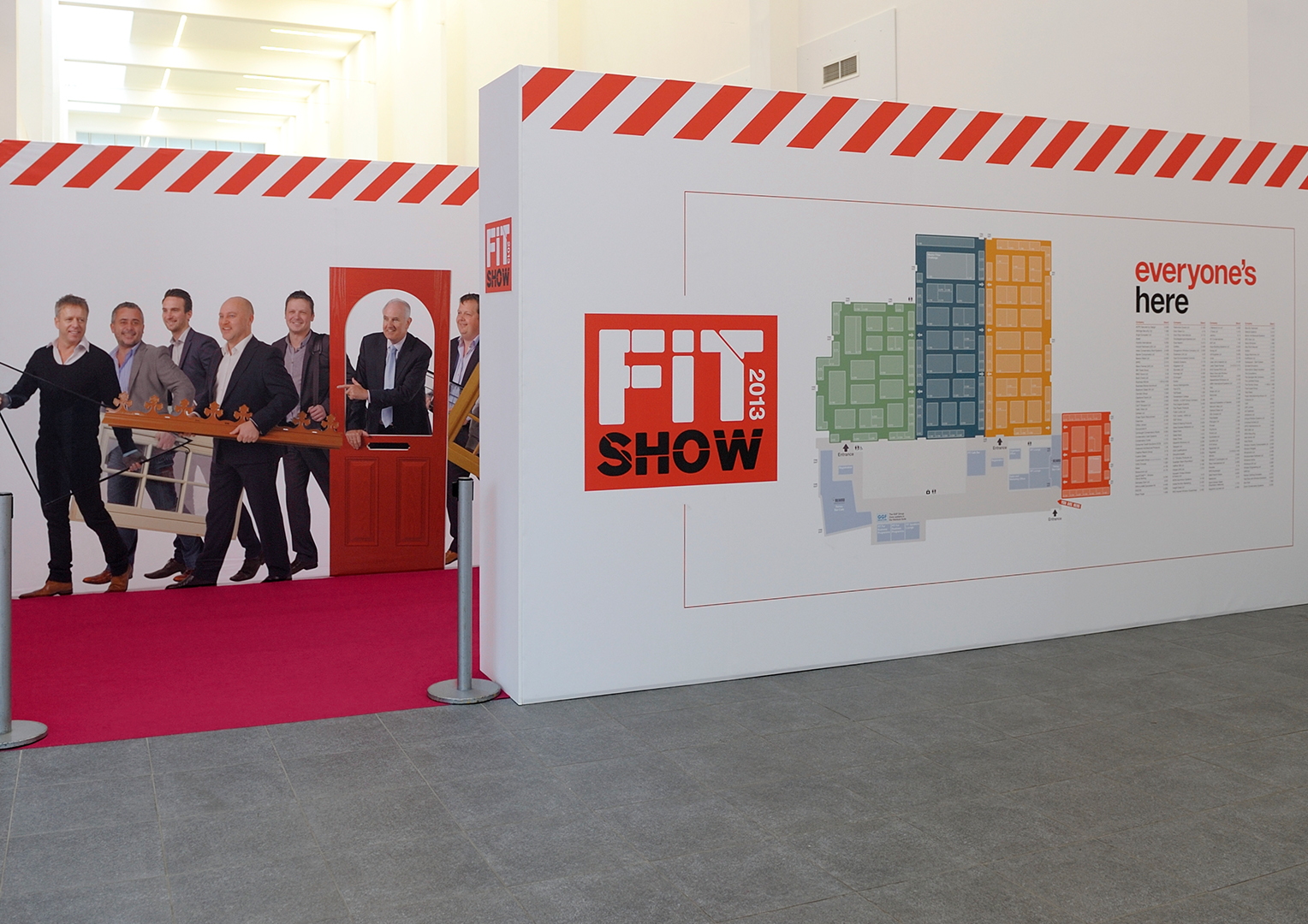 The Fit Show Event. Signage and wayfinders. Creative artwork and graphic design.