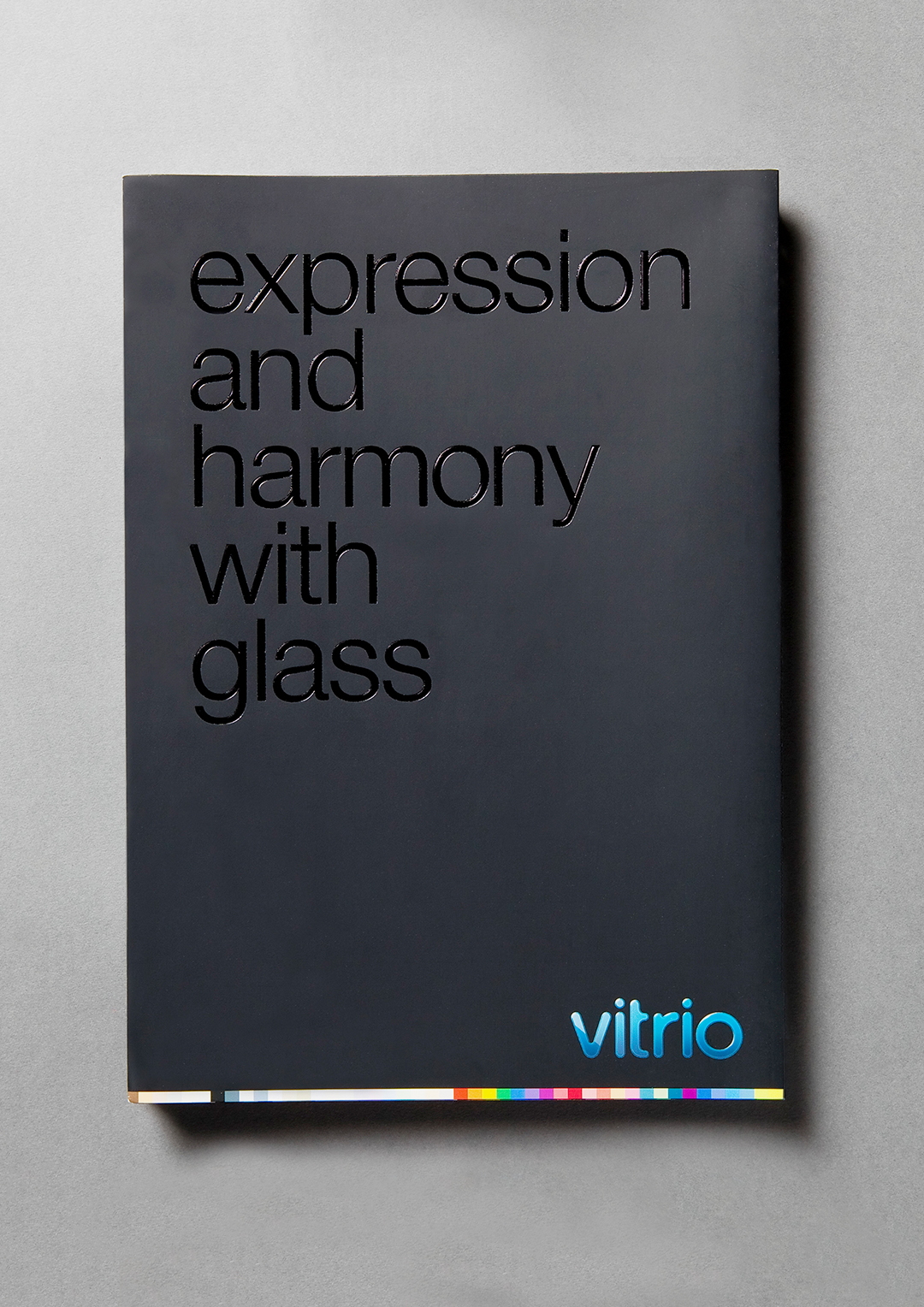 Saint Gobain Glass Solutions. Vitrio Glass Swatch Packaging. Creative artwork and graphic design.